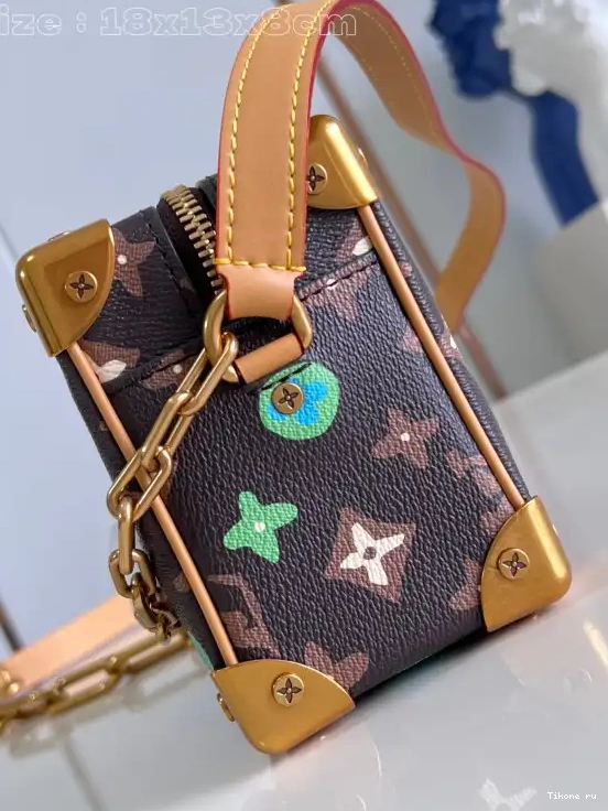 Affordable MINI VUITTON SOFT LOUIS TRUNK-18.5*13*8cm 0611